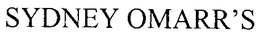 SYDNEY OMARR'S trademark
