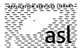 APPLICATION SERVICES LIBRARY ASL trademark
