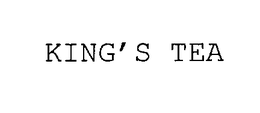 KING'S TEA trademark