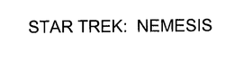 STAR TREK: NEMESIS trademark