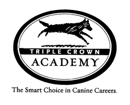 TRIPLE CROWN ACADEMY THE SMART CHOICE IN CANINE CAREERS. trademark