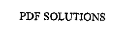 PDF SOLUTIONS trademark