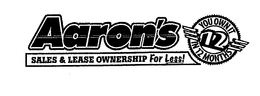 12 YOU OWN IT IN 12 MONTHS AARON'S SALES & LEASE OWNERSHIP FOR LESS! trademark