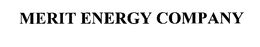 MERIT ENERGY COMPANY trademark