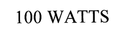 100 WATTS trademark