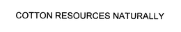 COTTON RESOURCES NATURALLY trademark