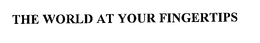 THE WORLD AT YOUR FINGERTIPS trademark