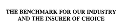 THE BENCHMARK FOR OUR INDUSTRY AND THE INSURER OF CHOICE trademark