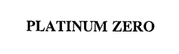 PLATINUM ZERO trademark