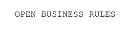 OPEN BUSINESS RULES trademark