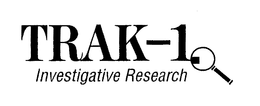 TRAK-1. INVESTIGATIVE RESEARCH trademark