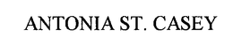 ANTONIA ST. CASEY trademark
