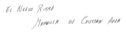 EL NUEVO RITMO MANUILLA DE CRUTIAN AUILA trademark