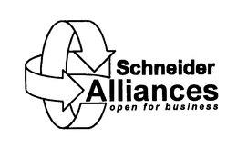 SCHNEIDER ALLIANCES OPEN FOR BUSINESS trademark