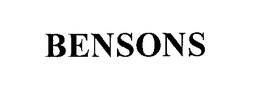 BENSONS trademark