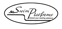 SWIM PLATFORMS EXTEND YOUR BOATING PLEASURE trademark