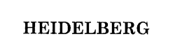 HEIDELBERG trademark