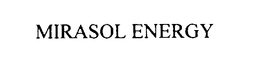 MIRASOL ENERGY trademark