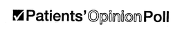 PATIENTS' OPINION POLL trademark