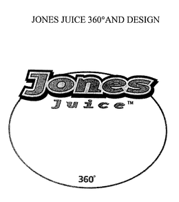 JONES JUICE 360 AND DESIGN trademark