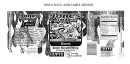 JONES JUICE DAVE GREEN TEA WITH HEMP trademark