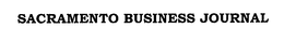 SACRAMENTO BUSINESS JOURNAL trademark