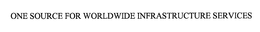 ONE SOURCE FOR WORLDWIDE INFRASTRUCTURE SERVICES trademark