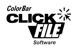 COLORBAR CLICK FILE SOFTWARE trademark
