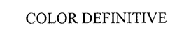 COLOR DEFINITIVE trademark