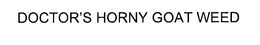 DOCTOR'S HORNY GOAT WEED trademark