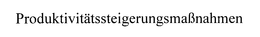 PRODUKTIVITATSSTEIGERUNGSMANAHMEN trademark