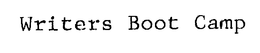 WRITERS BOOT CAMP trademark