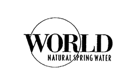 WORLD NATURAL SPRING WATER trademark