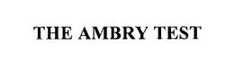 THE AMBRY TEST trademark