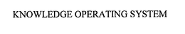 KNOWLEDGE OPERATING SYSTEM trademark