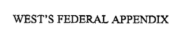 WEST'S FEDERAL APPENDIX trademark