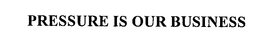 PRESSURE IS OUR BUSINESS trademark