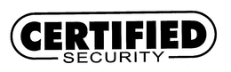 CERTIFIED SECURITY trademark