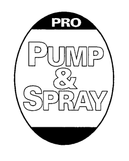 PRO PUMP & SPRAY trademark