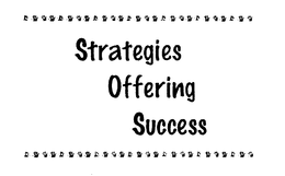 STRATEGIES OFFERING SUCCESS trademark