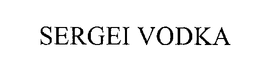 SERGEI VODKA trademark