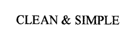 CLEAN & SIMPLE trademark