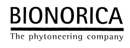 BIONORICA THE PHYTONEERING COMPANY trademark