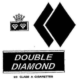 DOUBLE DIAMOND 20 CLASS A CIGARETTES trademark