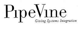PIPEVINE GIVING SYSTEMS INTEGRATION trademark