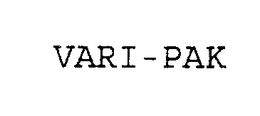 VARI - PAK trademark