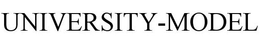 UNIVERSITY-MODEL trademark