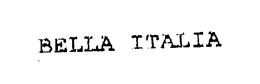 BELLA ITALIA trademark