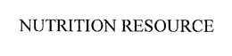 NUTRITION RESOURCE trademark