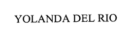 YOLANDA DEL RIO trademark
